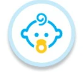 תינוק עם מוצץ