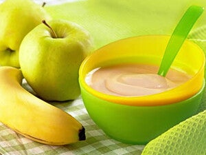 מחית בננה תפוח ותפוז