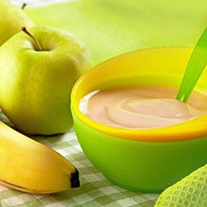 מחית בננה תפוח ותפוז