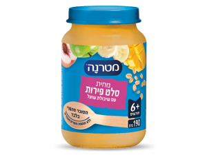 מחית מטרנה סלט פירות עם שיבולת שועל