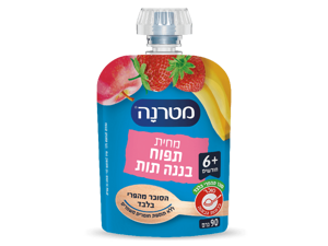 מחיות מטרנה באריזת סקוויז בטעם תפוח בננה ותות