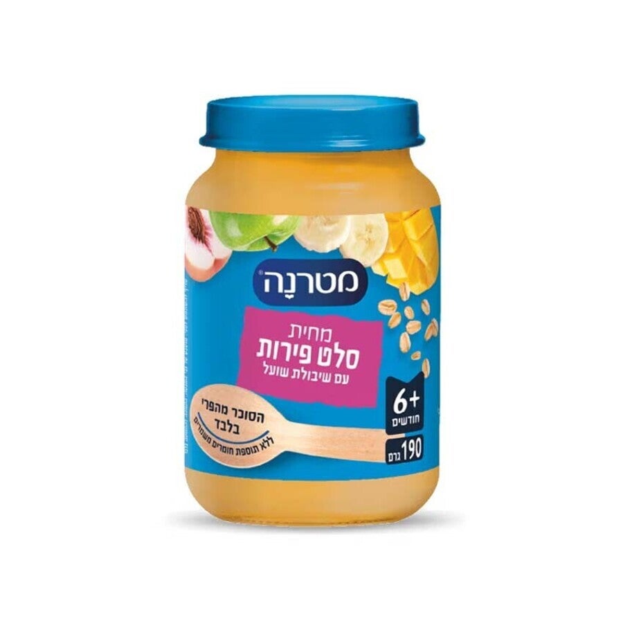 מחית מטרנה סלט פירות עם שיבולת שועל